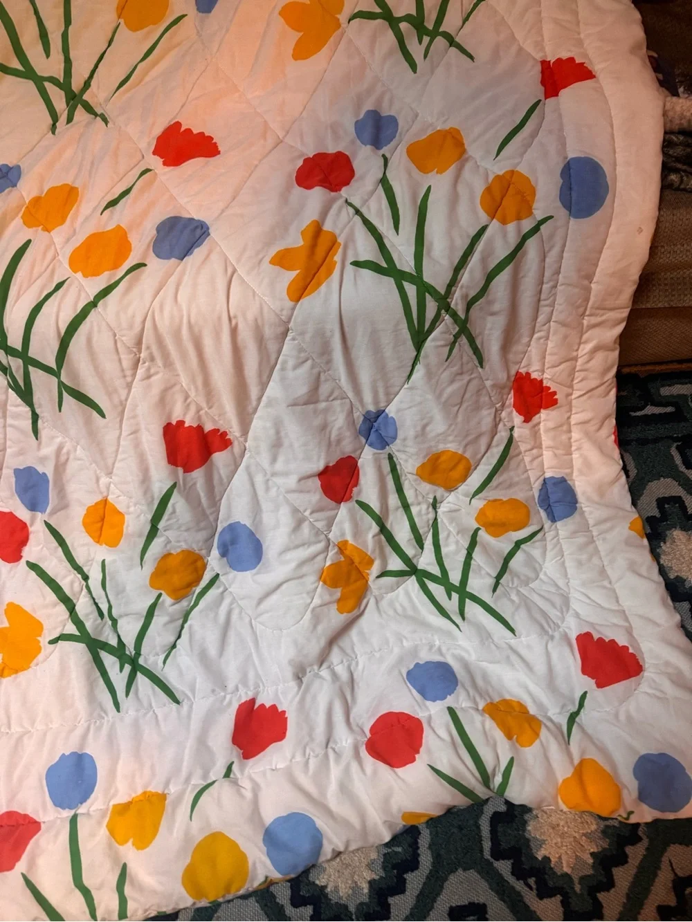 Seven flowers  1970s Marimekko by Dan River